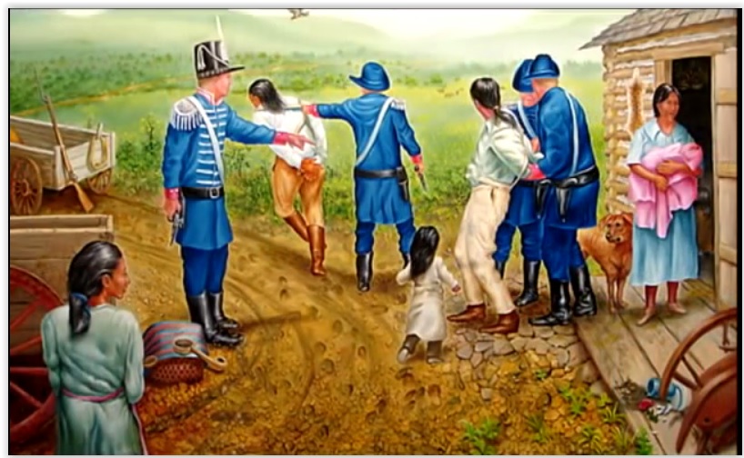 Campement sur bord de mer